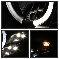 Spyder Signature Infiniti G35 03-07 Halogen Model Only Halo DRL LED Projector Headlight Not Compatible With Xenon/HID Model High H4/Low H7 Included