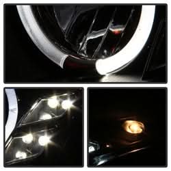 Spyder Signature Infiniti G35 03-07 Halogen Model Only Halo DRL LED Projector Headlight Not Compatible With Xenon/HID Model High H4/Low H7 Included