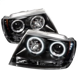 Spyder Signature Jeep Grand Cherokee 99-04 High 9005 CCFL LED Projector Headlights Low 9006 Bulbs Not Included