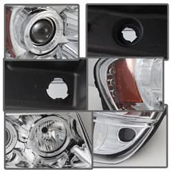Spyder Jeep Grand Cherokee 99-04 Projector Headlights - LED Halo - Chrome
