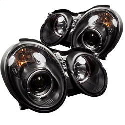 Spyder Signature Mercedes-Benz CLK320/CLK430/CLK55 AMG 98-02 Halogen Model Only Halo Projector Headlights Not Compatible With Xenon/HID Model Black