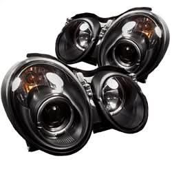 Spyder Signature Mercedes-Benz CLK320/CLK430/CLK55 AMG 98-02 Halogen Model Only Halo Projector Headlights Not Compatible With Xenon/HID Model Black