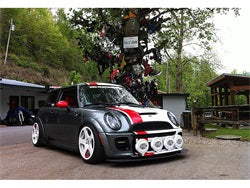 Spyder Signature Mini Cooper 02-06 Black DRL LED Projector Headlights