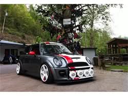 Spyder Signature Mini Cooper 02-06 Black DRL LED Projector Headlights