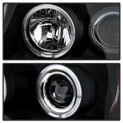 Spyder Signature Nissan Armada/Armada (Pathfinder)/Titan 05-07 Low Beam Bulb Included Halo LED Projector Headlights High Beam Uses Stock Bulb Black