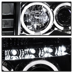 Spyder Signature Nissan Armada/Armada (Pathfinder)/Titan 05-07 Low Beam Bulb Included Halo LED Projector Headlights High Beam Uses Stock Bulb Chrome