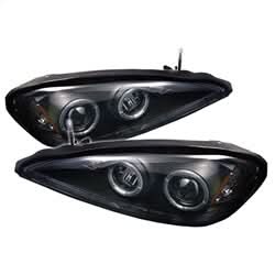 Spyder Signature Pontiac Grand Am 99-05 Black Halo LED Projector Headlights