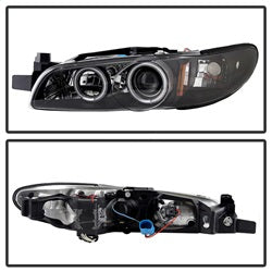 Spyder Signature Pontiac Grand Prix 97-03 1 pc. CCFL Halo Projector Headlights Black