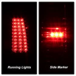 xTune Chevy Silverado 1500/2500/3500 99-02 / GMC Sierra 1500/2500/3500 99-06 and 2007 Sierra Classic LED Tail Lights - Smoke