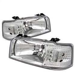 Spyder Signature Ford Bronco/F-150 92-96 1 pc. LED Crystal Headlights Chrome
