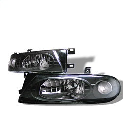 Spyder Signature Nissan Altima 93-97 Black Crystal Headlights