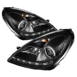 Spyder Signature Mercedes-Benz SLK280/SLK300/SLK350/SLK55 AMG 06-08 Xenon/HID Model Only DRL LED Projector Headlights Not Compatible w/Halogen Model Black