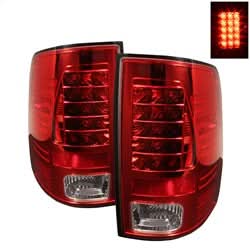 Spyder Dodge Ram 1500/Ram 2500/Ram 3500/1500/2500/3500 09-10 Incandescent Model Only LED Tail Lights Not Compatible w/LED Model Red/Clear