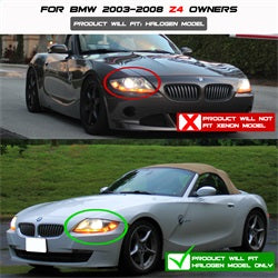 Spyder Signature BMW Z4 03-08 Halogen Model Only Halo Projector Headlights Not Compatible w/Xenon/HID Model Chrome