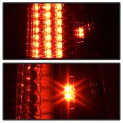 Spyder Ford F-150/F-150 Heritage/F-250 Super Duty/F-350 Super Duty/F-450 Super Duty/F-550 Super Duty 97-03 Version 2 LED Tail Lights Red/Clear