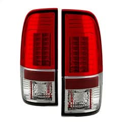 Spyder Ford F-250 Super Duty/F-350 Super Duty/F-450 Super Duty 08-16 Version 2 LED Tail Lights Red/Clear