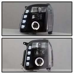 Spyder Signature GMC Yukon/Yukon XL 1500/Yukon XL 2500 07-14 Black Halo Projector Headlights