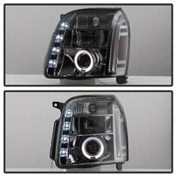 Spyder Signature GMC Yukon/Yukon XL 1500/Yukon XL 2500 07-14 Smoke Halo Projector Headlights