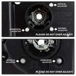 Spyder Signature Chevrolet Avalanche 1500/Avalanche 2500/Silverado 1500/Silverado 1500 HD/Silverado 1500 HD Classic/Silverado 2500/Silverado 2500 HD/Silverado 3500 02-06 Will Not Fit Models w/Body Cladding CCFL LED Projector Headlights Black