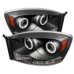 Spyder Signature Dodge Ram 1500/Ram 2500/Ram 3500 06-08 Black CCFL LED Projector Headlights