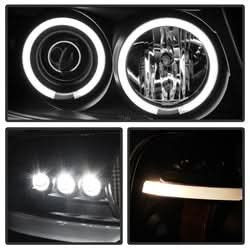 Spyder Ford F150 04-08 Projector Headlights - Version 2 - CCFL Halo - Black