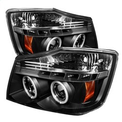 Spyder Signature Nissan Armada/Armada (Pathfinder)/Titan 05-07 Low Beam Bulb Included CCFL LED Projector Headlights High Beam Uses Stock Bulb Black
