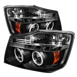 Spyder Signature Nissan Armada/Armada (Pathfinder)/Titan 05-07 Low Beam Bulb Included CCFL LED Projector Headlights High Beam Uses Stock Bulb Black