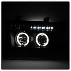 Spyder Signature Toyota Sequoia/Tundra 08-13 Black CCFL Halo LED Projector Headlights w/o Headlight Washer