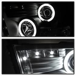 Spyder Signature Dodge Ram 1500/Ram 2500/Ram 3500/1500/2500/3500 09-10 Halogen Models Only CCFL LED Projector Headlights Not Compatible w/Factory Projection And LED DRL Black