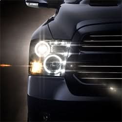 Spyder Signature Dodge Ram 1500/Ram 2500/Ram 3500/1500/2500/3500 09-10 Halogen Models Only CCFL LED Projector Headlights Not Compatible w/Factory Projection And LED DRL Black