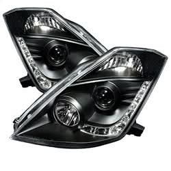 Spyder Signature Nissan 350Z 03-05 Xenon/HID Model Only DRL LED Projector Headlights Not Compatible w/Halogen Model Black