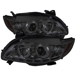 Spyder Signature Toyota Corolla 09-10 High H1 And Low H1 Smoke DRL LED Projector Headlights