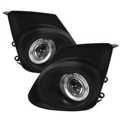 Spyder Toyota Corolla 11-13 w/Switch Halo Projector Fog Lights Clear