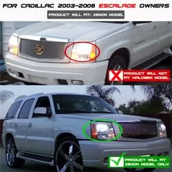 Spyder Cadillac Escalade 03-06 Projector Headlights - Xenon/HID Model Only - LED Halo - DRL - Chrome