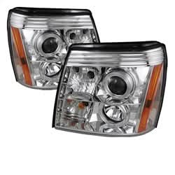 Spyder Cadillac Escalade 03-06 Projector Headlights - Xenon/HID Model Only - LED Halo - DRL - Chrome