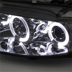 Spyder Signature Mazda 6 03-05 w/ Fog Lights Halo DRL LED Projector Headlight Smoke