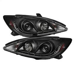 Spyder Signature Toyota Camry 02-06 Black DRL LED Projector Headlights