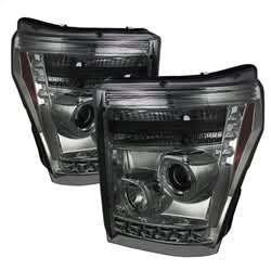 Spyder Signature Ford F-250 Super Duty/F-350 Super Duty/F-450 Super Duty 11-16 Smoke Halo LED Projector Headlights