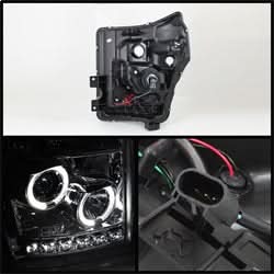 Spyder Signature Ford F-250 Super Duty/F-350 Super Duty/F-450 Super Duty 11-16 Smoke Halo LED Projector Headlights
