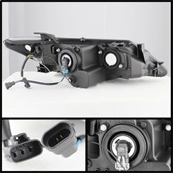 Spyder Signature Toyota Camry 12-14 Black DRL Projector Headlights