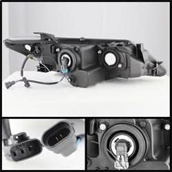 Spyder Signature Toyota Camry 12-14 Black DRL Projector Headlights