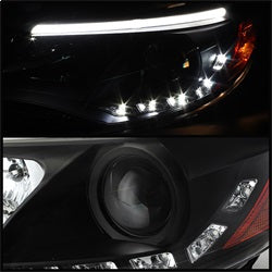 Spyder Signature Ford Focus 12-14 Black DRL LED Projector Headlights Incl. High H1 And Low H7 Not For Use w/Xenon/HID Models