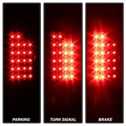 xTune Dodge Ram 1500/Ram 2500/Ram 3500 02-06 Black Housing XTune LED Tail Lights Clear Lens