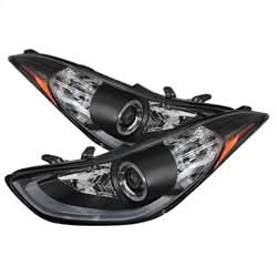 Spyder Signature Hyundai Elantra/Elantra Coupe 11-13 Black DRL LED Projector Headlights