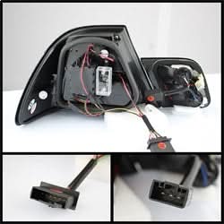 Spyder BMW 323Ci/325Ci/328Ci/330Ci/M3 00 Red Clear Light Bar LED Tail Lights