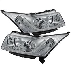 Spyder Signature Chevrolet Cruze 11-14 Light Tube DRL Projector Headlights High H1/Low H7 Chrome
