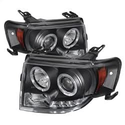 Spyder Ford Escape 08-12 Projector Headlights - Halogen Model Only ( Not Compatible With Xenon/HID Model ) - DRL - Black