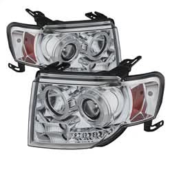 Spyder Ford Escape 08-12 Projector Headlights - Halogen Model Only ( Not Compatible With Xenon/HID Model ) - DRL - Chrome
