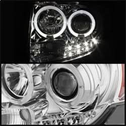 Spyder Ford Escape 08-12 Projector Headlights - Halogen Model Only ( Not Compatible With Xenon/HID Model ) - DRL - Chrome