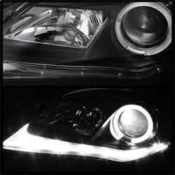 Spyder Signature Toyota Corolla 11-13 Halogen Model Only DRL LED Projector Headlights Not Compatible With Xenon/HID Model Black